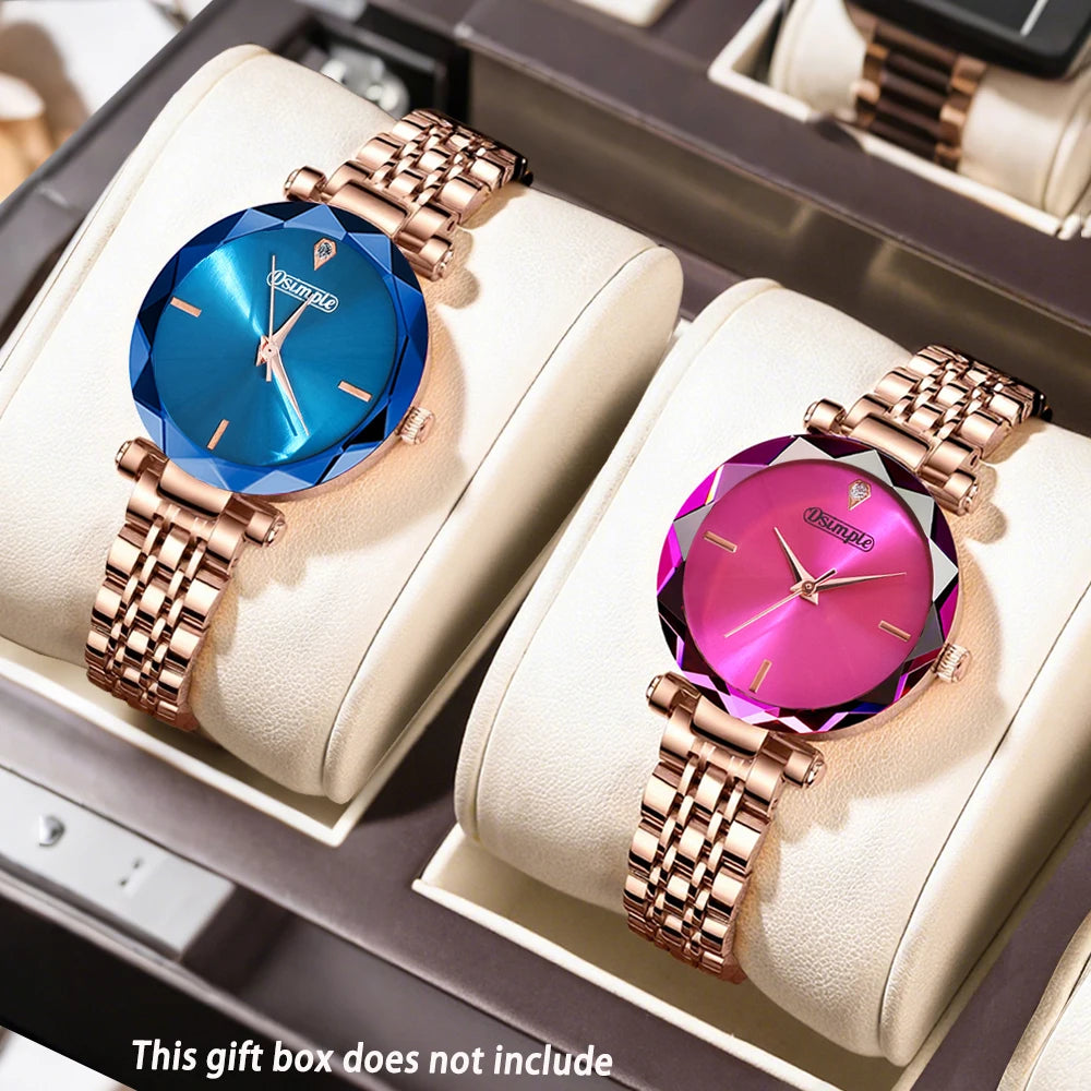 2Pcs Luxury Elegant Women'S Watch Set, Quartz Movement Casual Watch |Party Dress Wristwatch | Gorgeous | Fashion Accessories