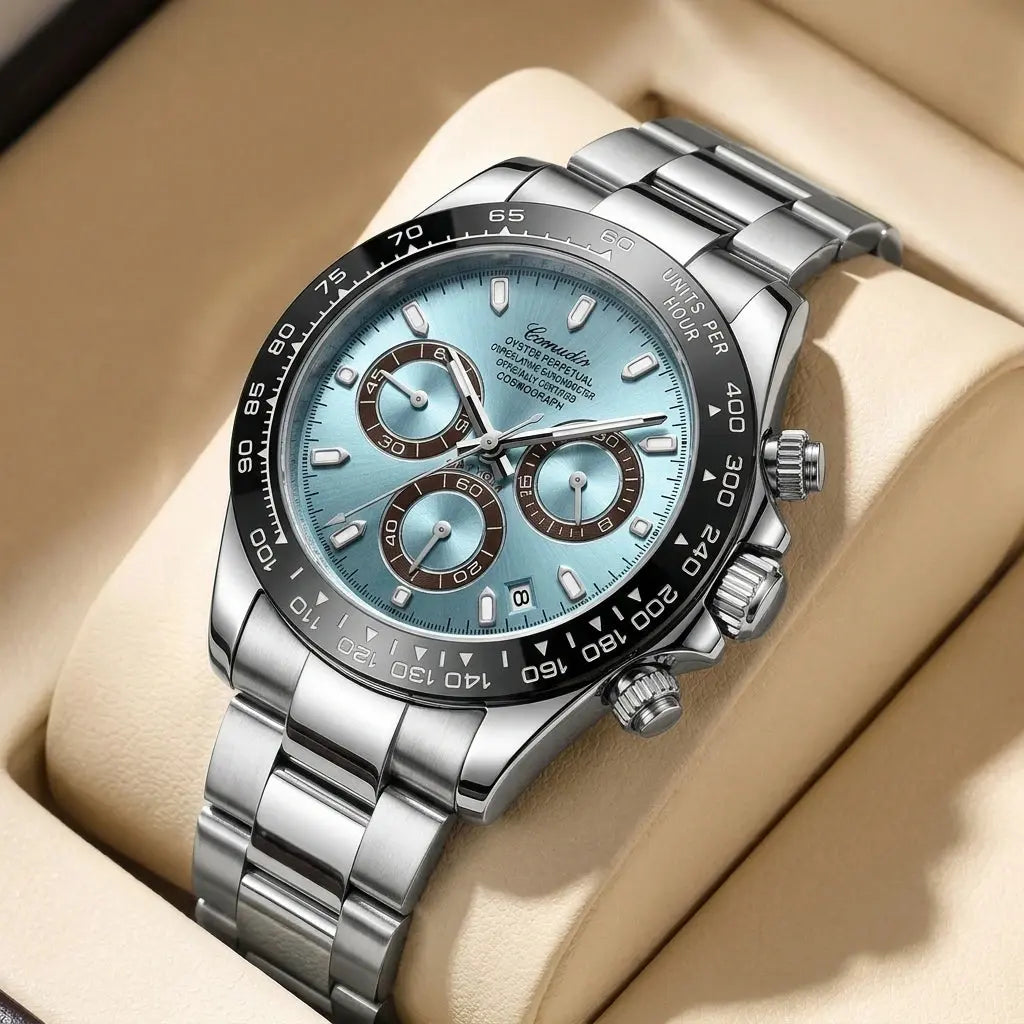 Men'S Luxury Oyster Quartz Watch