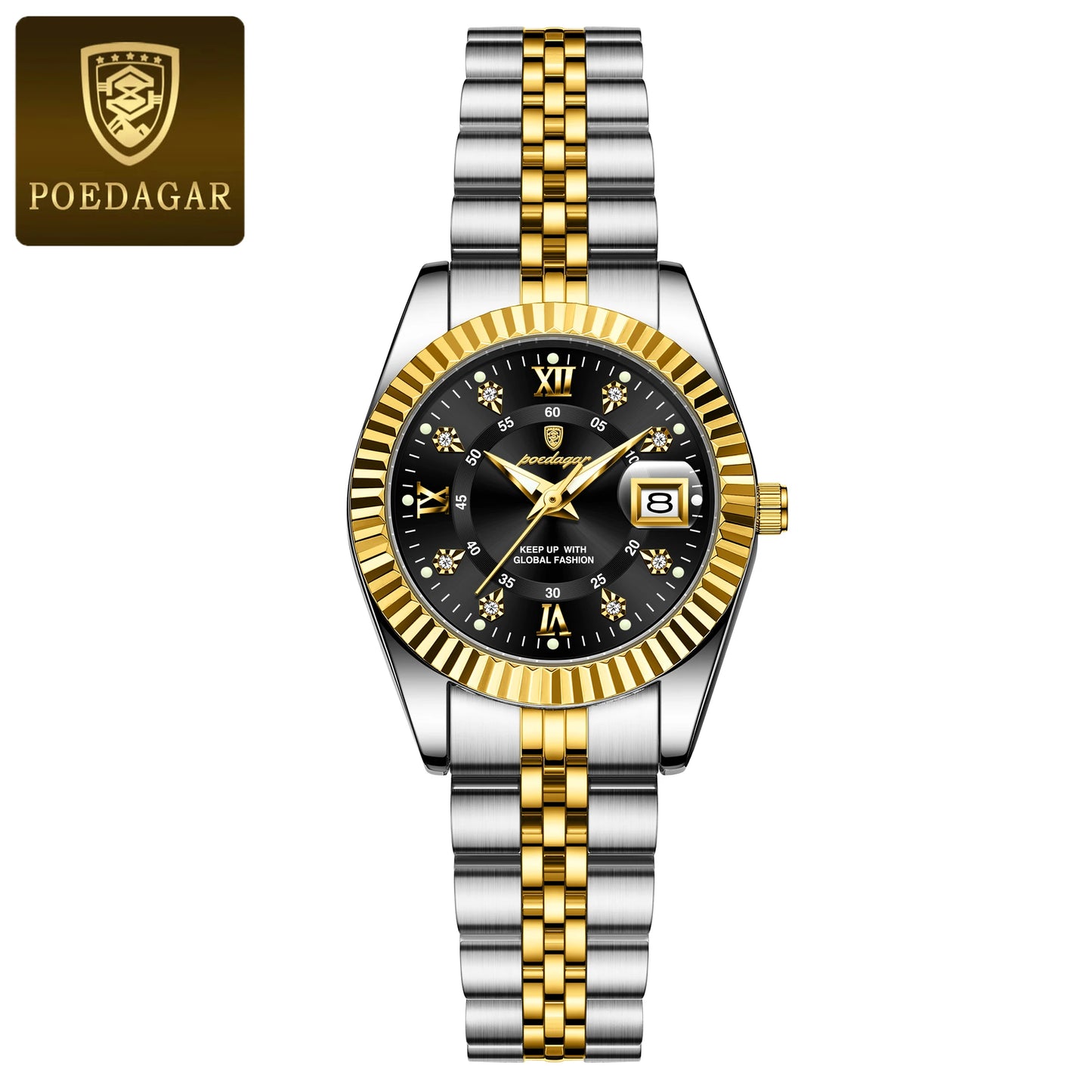 Top Luxury Watch for Women Waterproof Stainless Steel Luminous Date Ladies Watch Quartz Fashion Elegant Women'S Watches
