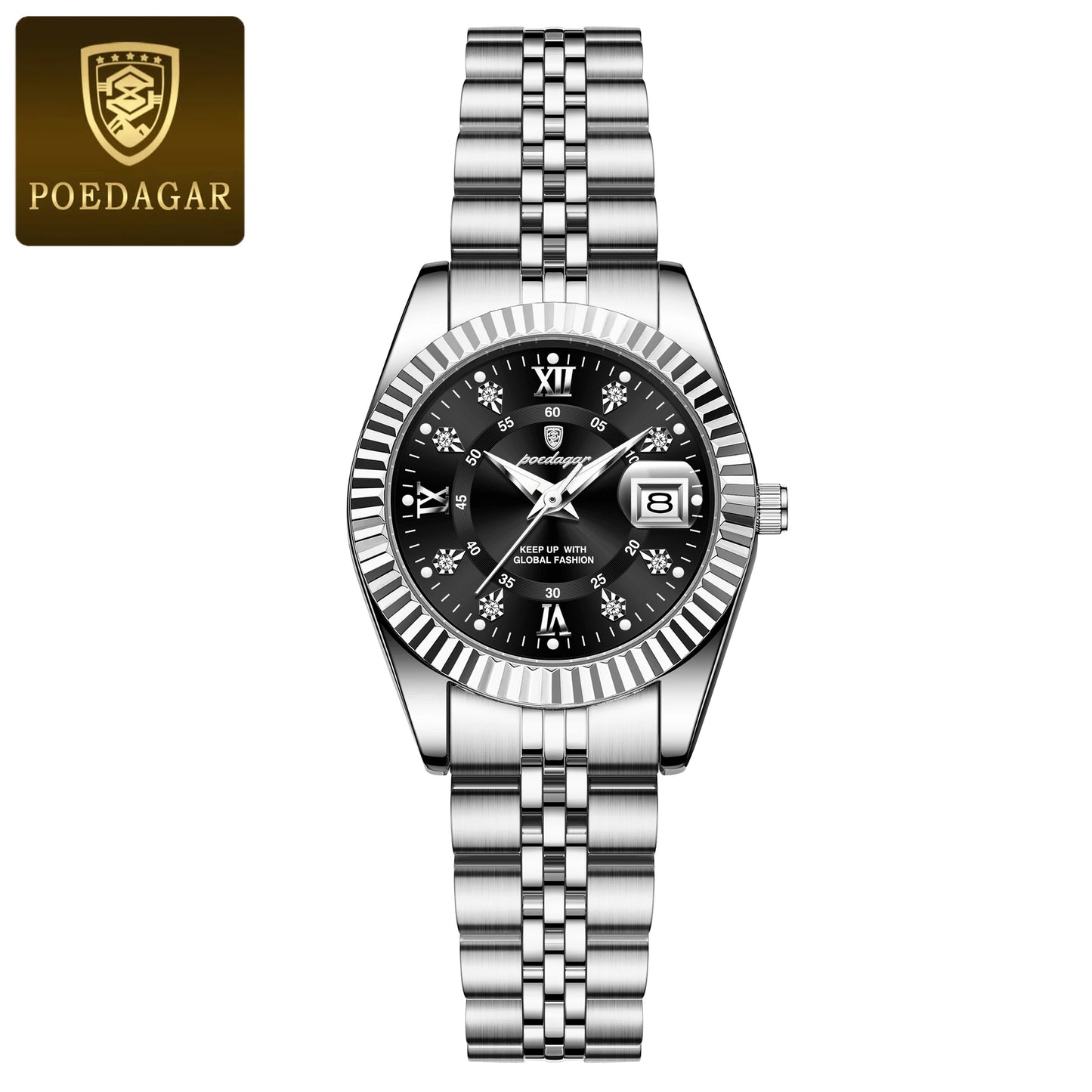 Top Luxury Watch for Women Waterproof Stainless Steel Luminous Date Ladies Watch Quartz Fashion Elegant Women'S Watches