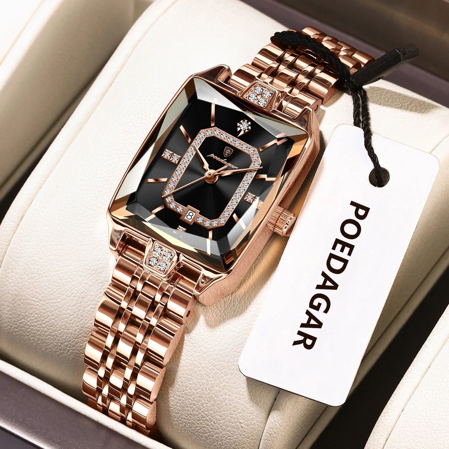 Luxury Woman Watch Waterproof Date High Quality Casual Ladies Wristwatch Stainless Steel Quartz Elegant Women'S Watches