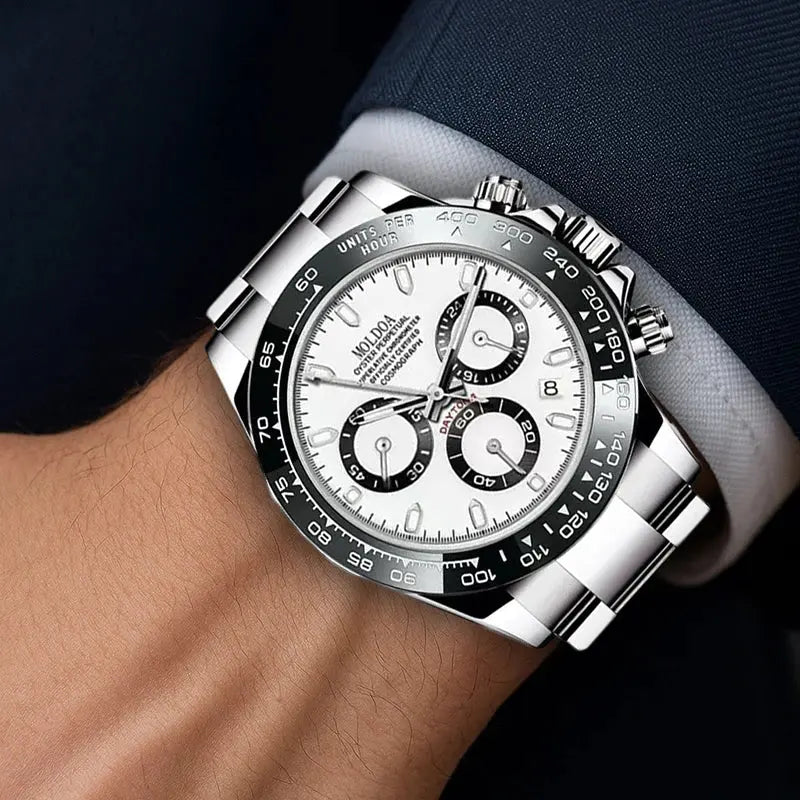 Men'S Luxury Oyster Quartz Watch