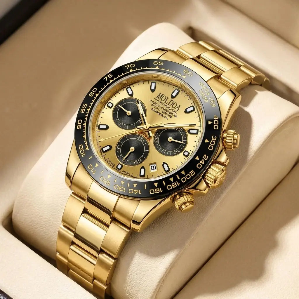 Men'S Luxury Oyster Quartz Watch