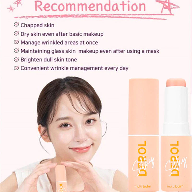 Collagen Moisturizing Multi Balm Brighten Dull Multi Balm Stick Wrinkle Bounce Anti-Wrinkle Skin Tone Cream Korean Cosmetics 7G