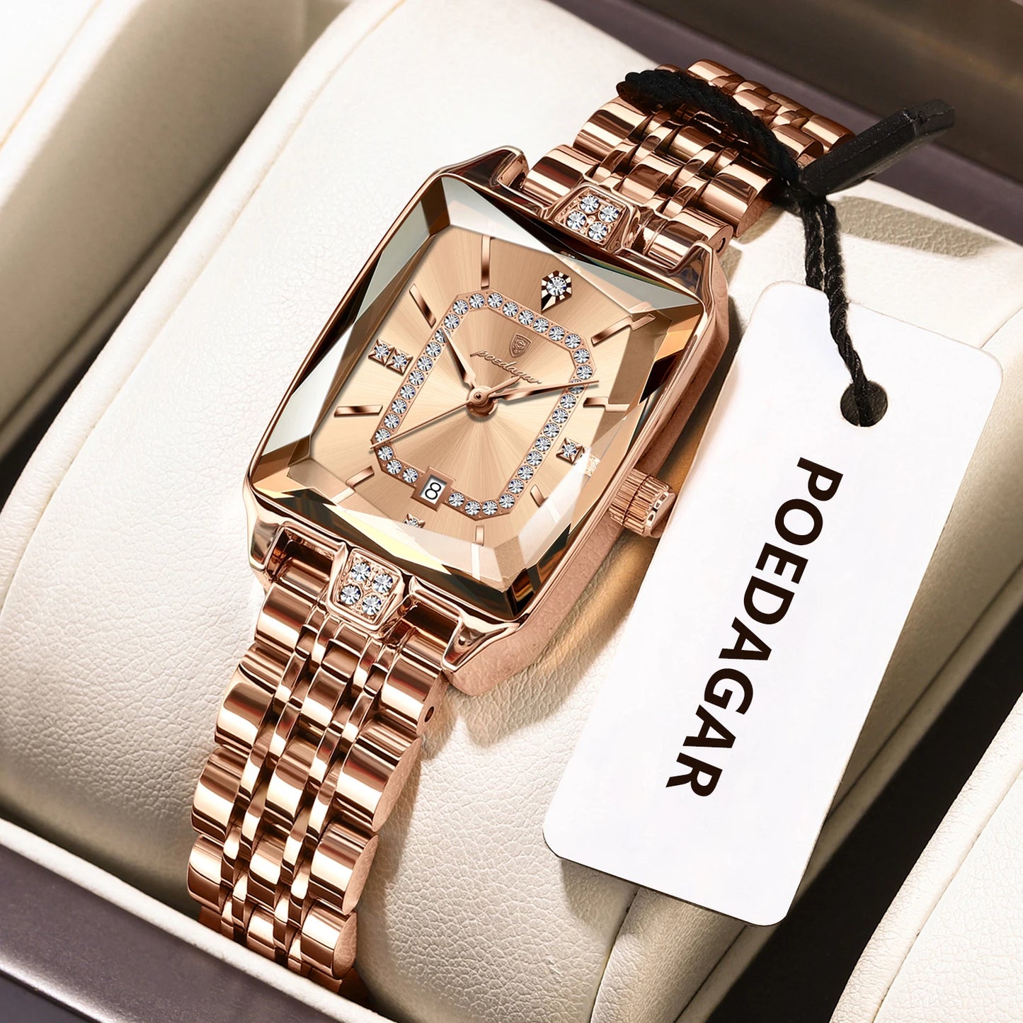 Luxury Woman Watch Waterproof Date High Quality Casual Ladies Wristwatch Stainless Steel Quartz Elegant Women'S Watches