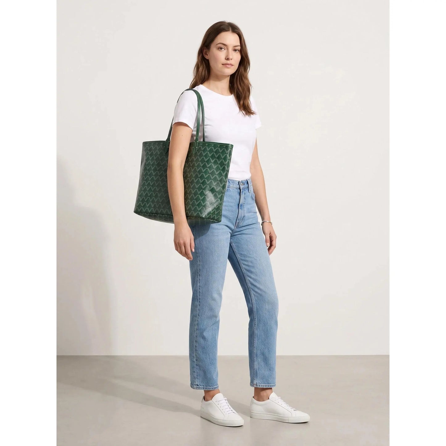 Women'S Double Handle Tote Bag Set - 1-Shoulder Premium PU Leather Design, Small/Medium/Large Sizes, Large Capacity, Double-Sided Mini Option for Moms, Shopping Use, Double Handle Women'S Tote Bags
