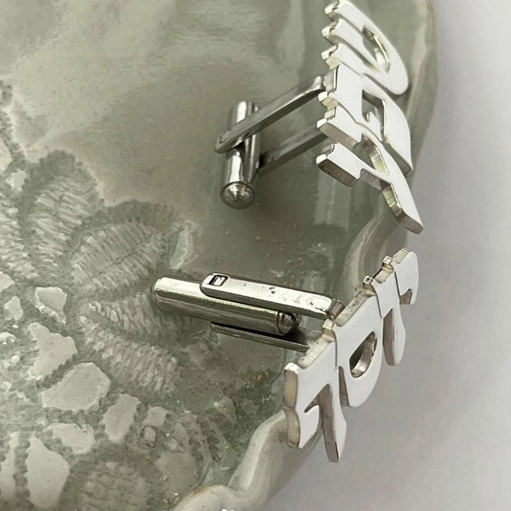 Custom Hebrew Cufflinks, Custom Cufflinks, Custom Hebrew Name Cufflinks, Groom Gifts, Wedding Gifts