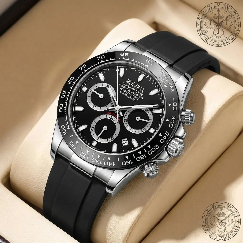 Men'S Luxury Oyster Quartz Watch