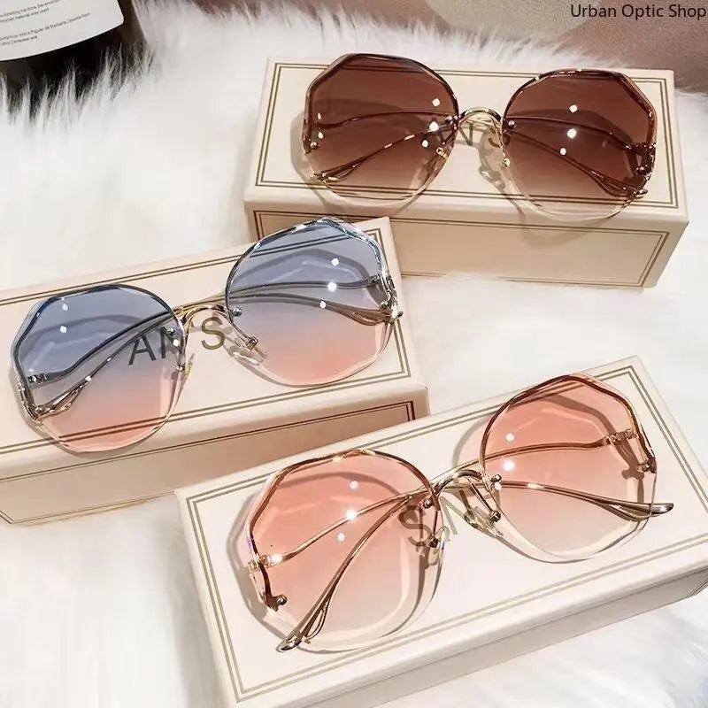 XUH Women'S 3-Pack Oversized Frame Sunglasses - Classic Square Shape, Lightweight Durable Stainless Steel Frame, UV400 Tinted Shield Lenses, Large Face Fit, Summer Beach Fashion Eyewear, Tinted Lenses
