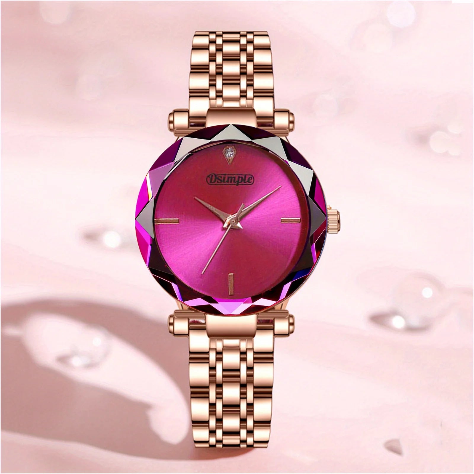2Pcs Luxury Elegant Women'S Watch Set, Quartz Movement Casual Watch |Party Dress Wristwatch | Gorgeous | Fashion Accessories