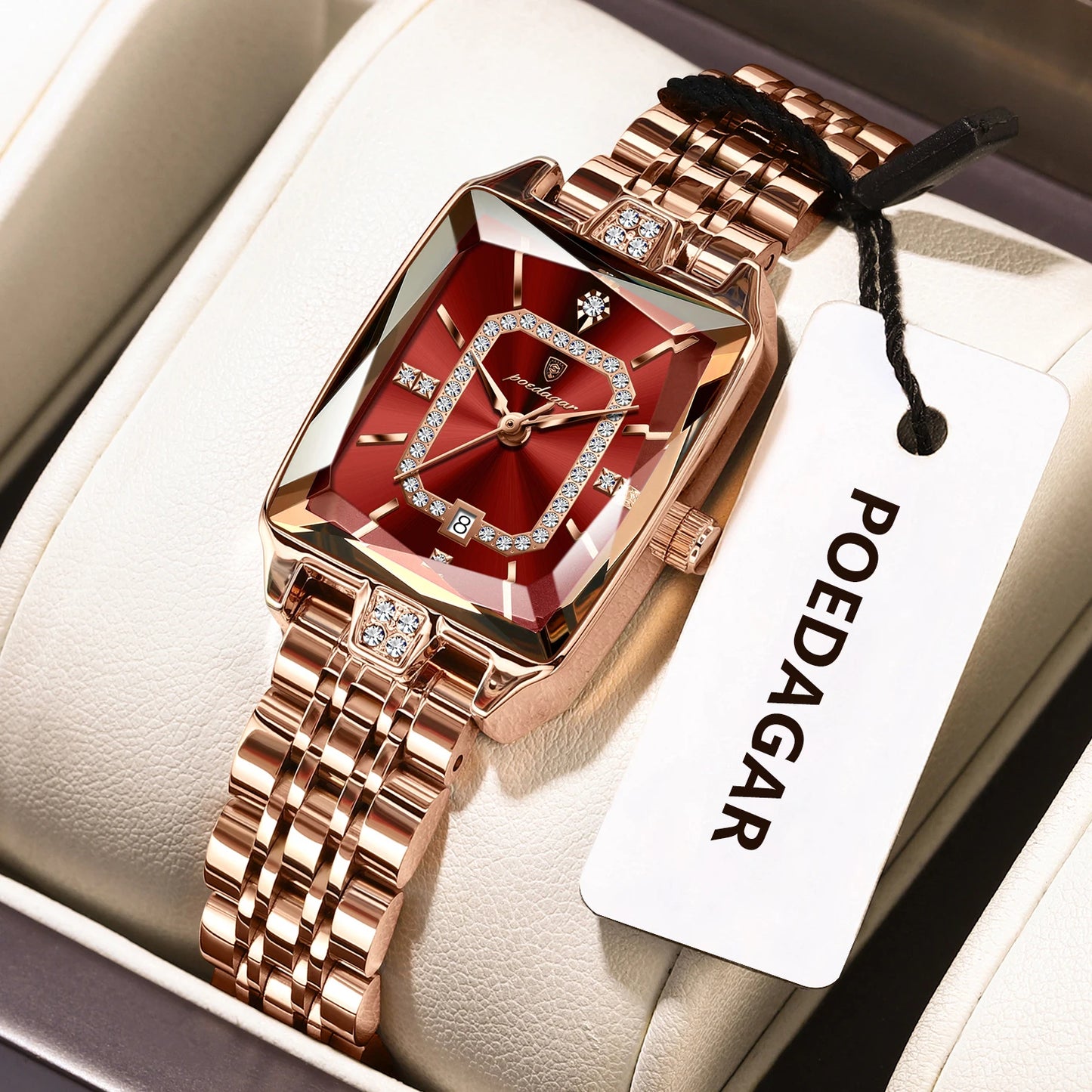 Luxury Woman Watch Waterproof Date High Quality Casual Ladies Wristwatch Stainless Steel Quartz Elegant Women'S Watches