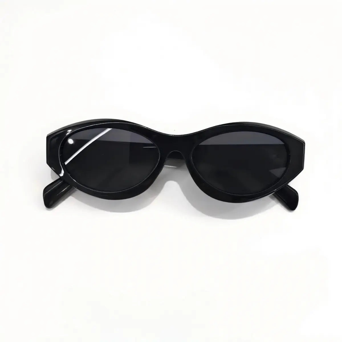 Women'S Retro Oval Party Wear Glasses - Vintage 90S Y2000 Trendy Designer Sun Glasses, Animal Print Small Frame, Polycarbonate UV400 Sun Protection