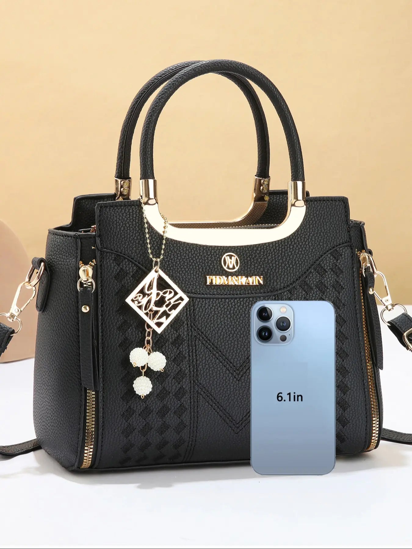Large Capacity Fashion Simple Versatile Three-Piece Handbag Set, All Seasons Handbag, Korean Style Mommy Bag, Stylish Crossbody Women'S Bag, Hand Shoulder Bag, Fashion Elegant Handbag, Casual Handbag, Daily Use Handbag, Fashionable Bag Set, Fashion Bags