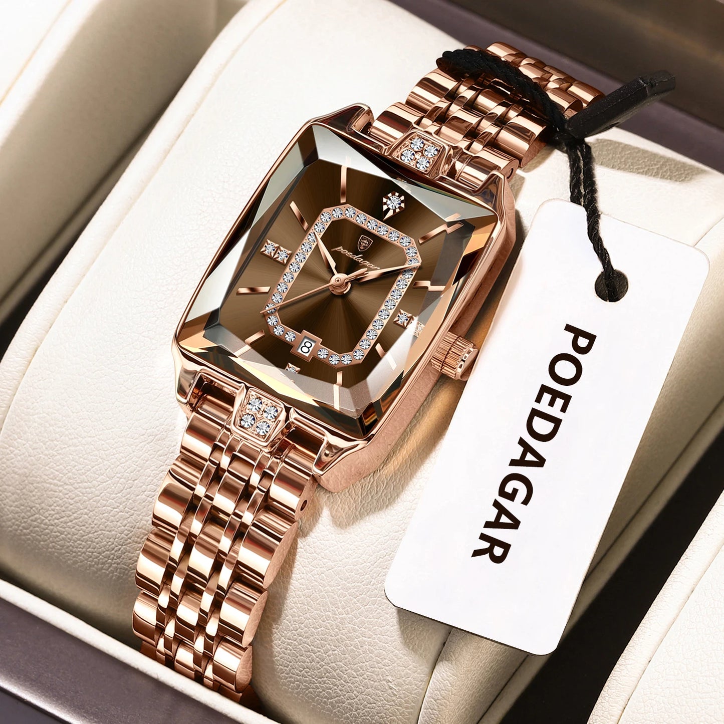 Luxury Woman Watch Waterproof Date High Quality Casual Ladies Wristwatch Stainless Steel Quartz Elegant Women'S Watches