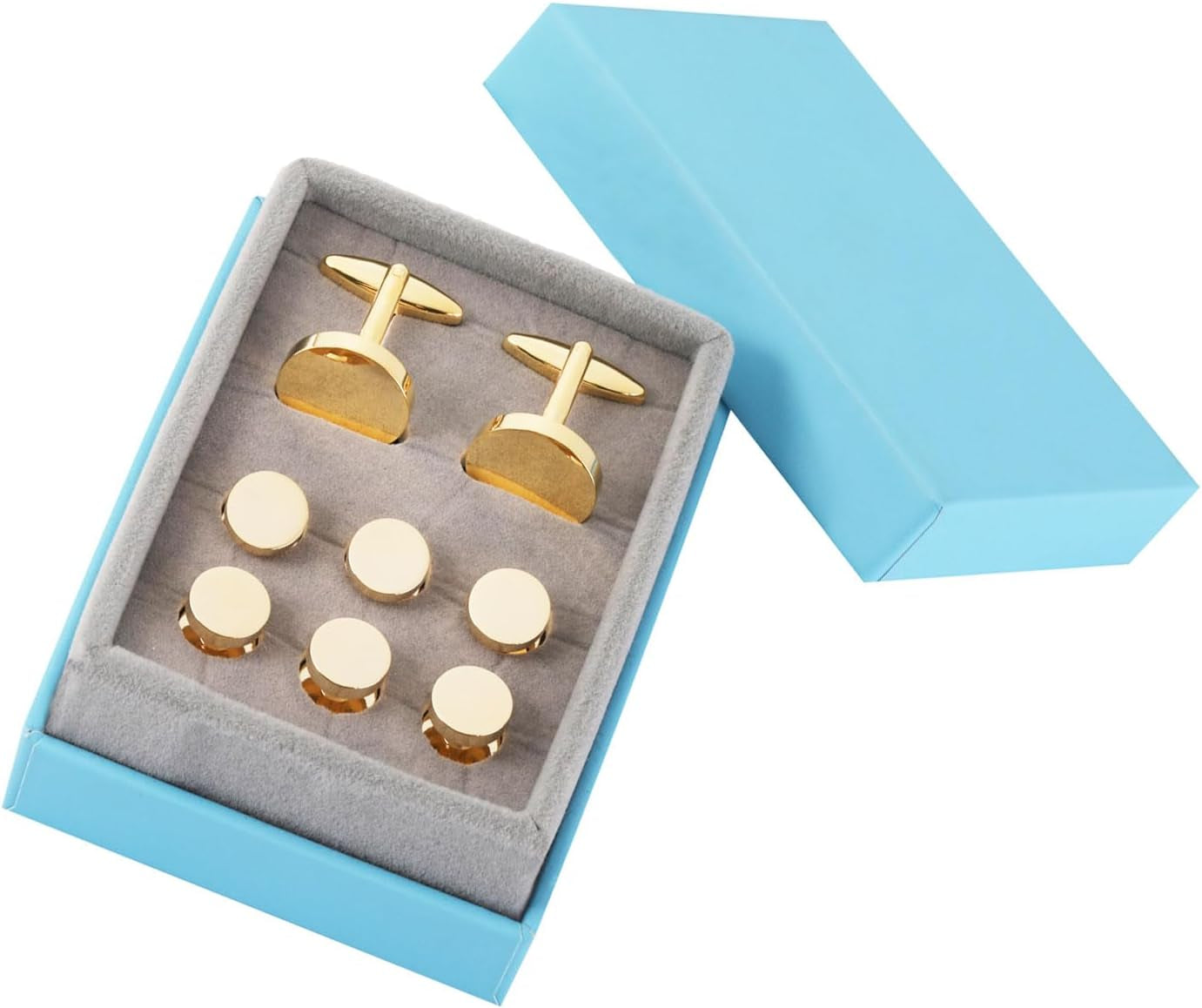 Cufflinks and Tuxedo Shirt Studs Stainless Steel Cuff Links Mens