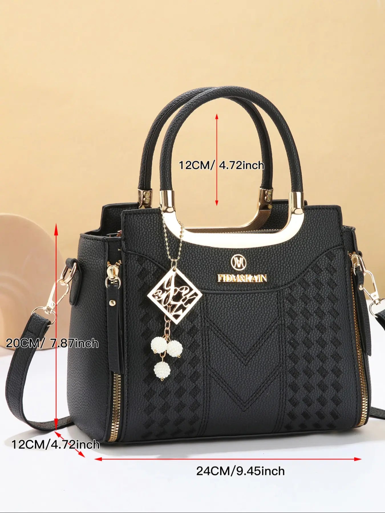 Large Capacity Fashion Simple Versatile Three-Piece Handbag Set, All Seasons Handbag, Korean Style Mommy Bag, Stylish Crossbody Women'S Bag, Hand Shoulder Bag, Fashion Elegant Handbag, Casual Handbag, Daily Use Handbag, Fashionable Bag Set, Fashion Bags