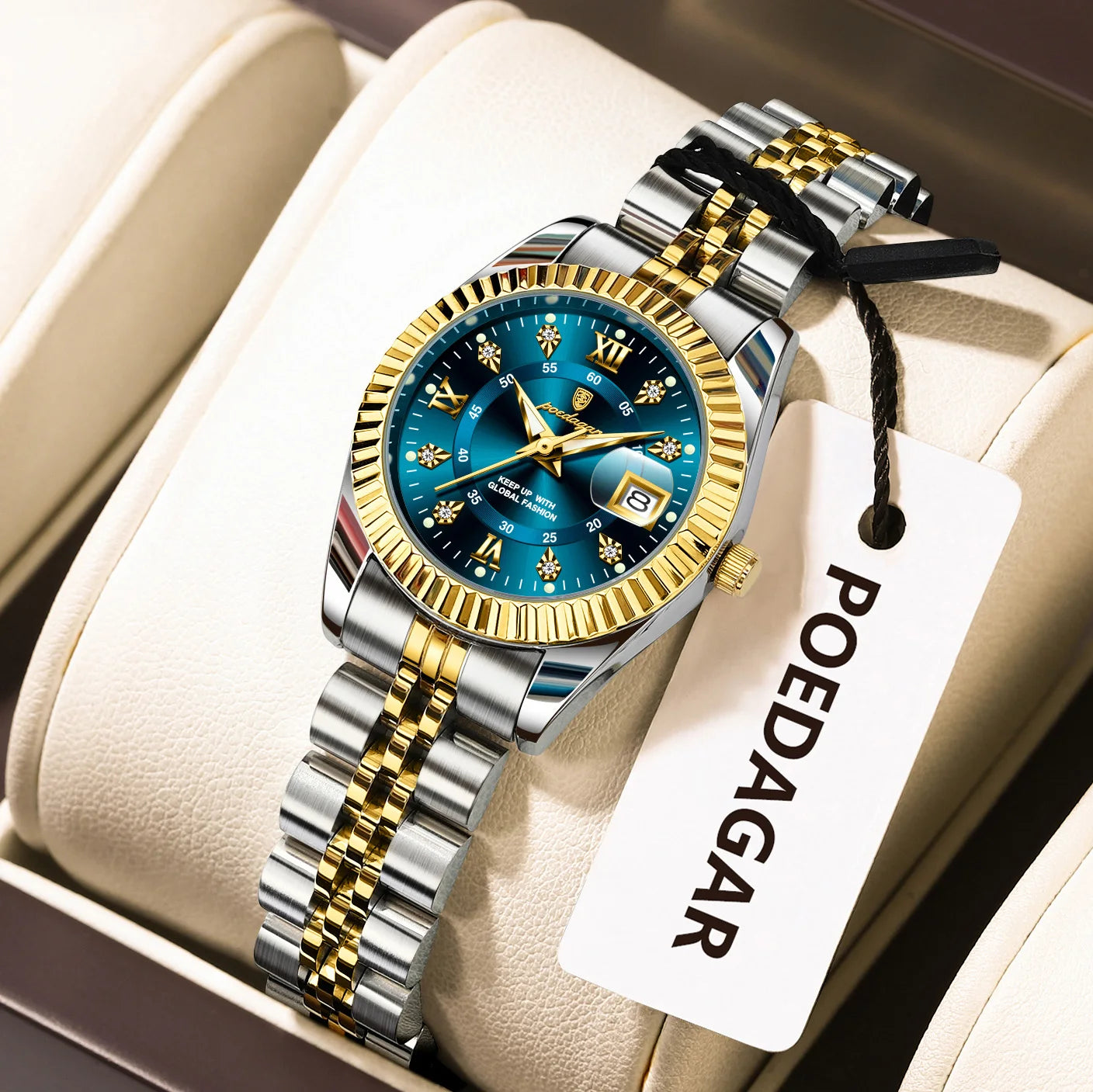 Top Luxury Watch for Women Waterproof Stainless Steel Luminous Date Ladies Watch Quartz Fashion Elegant Women'S Watches