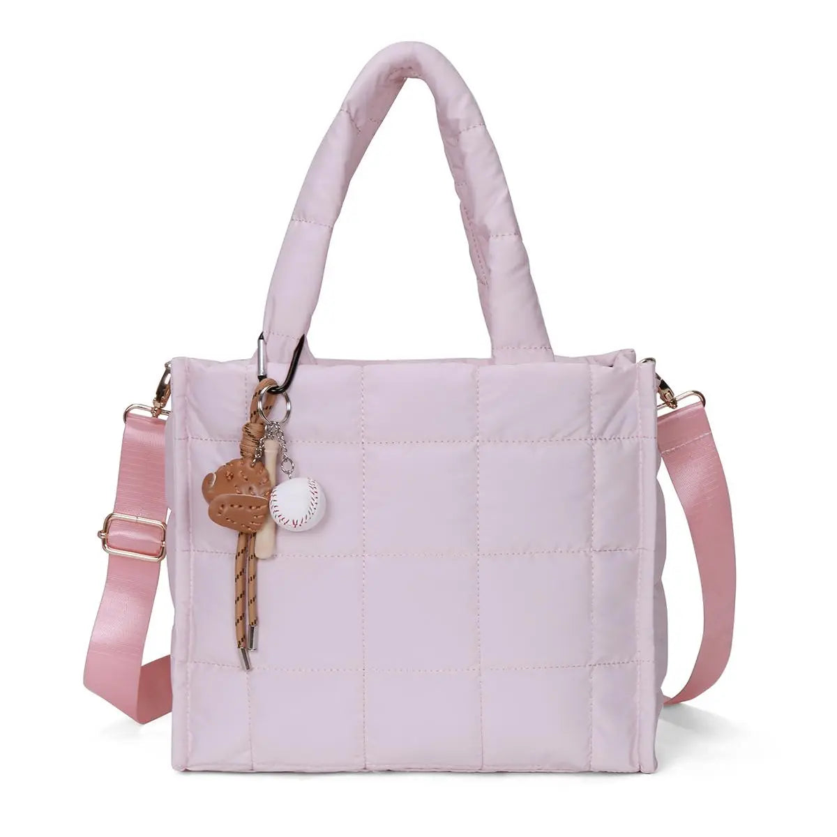 Nerlion Puffy Tote Bag for Women Quilted Laptop Shoulder Handbag, Tiktokshopblackfriday, Lightweight Quilted Puffer Tote Bag，Women‘S Work Tote with Multiple Compartments，Luxury Bags Collections，Cute Durable Tote Bag