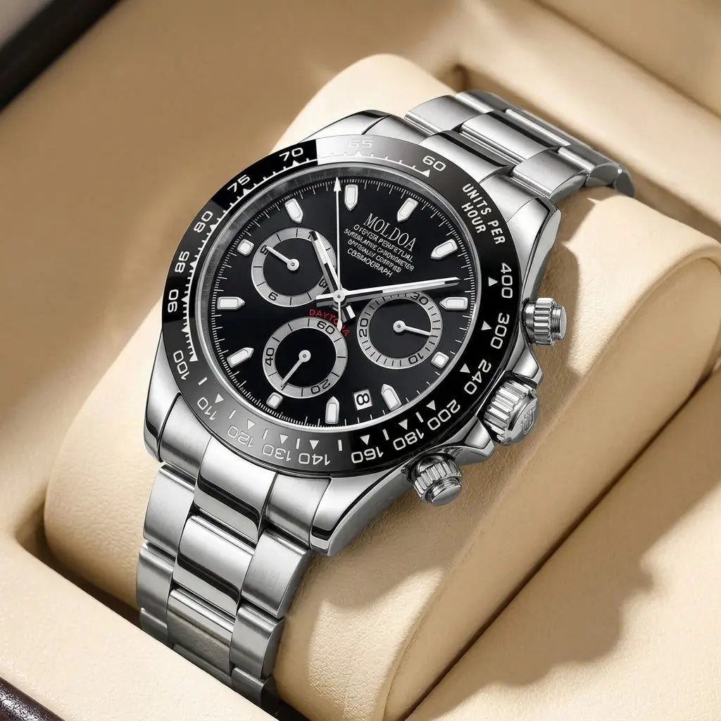 Men'S Luxury Oyster Quartz Watch