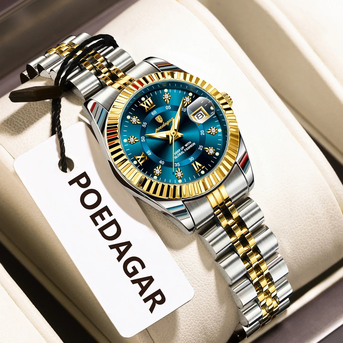 Top Luxury Watch for Women Waterproof Stainless Steel Luminous Date Ladies Watch Quartz Fashion Elegant Women'S Watches