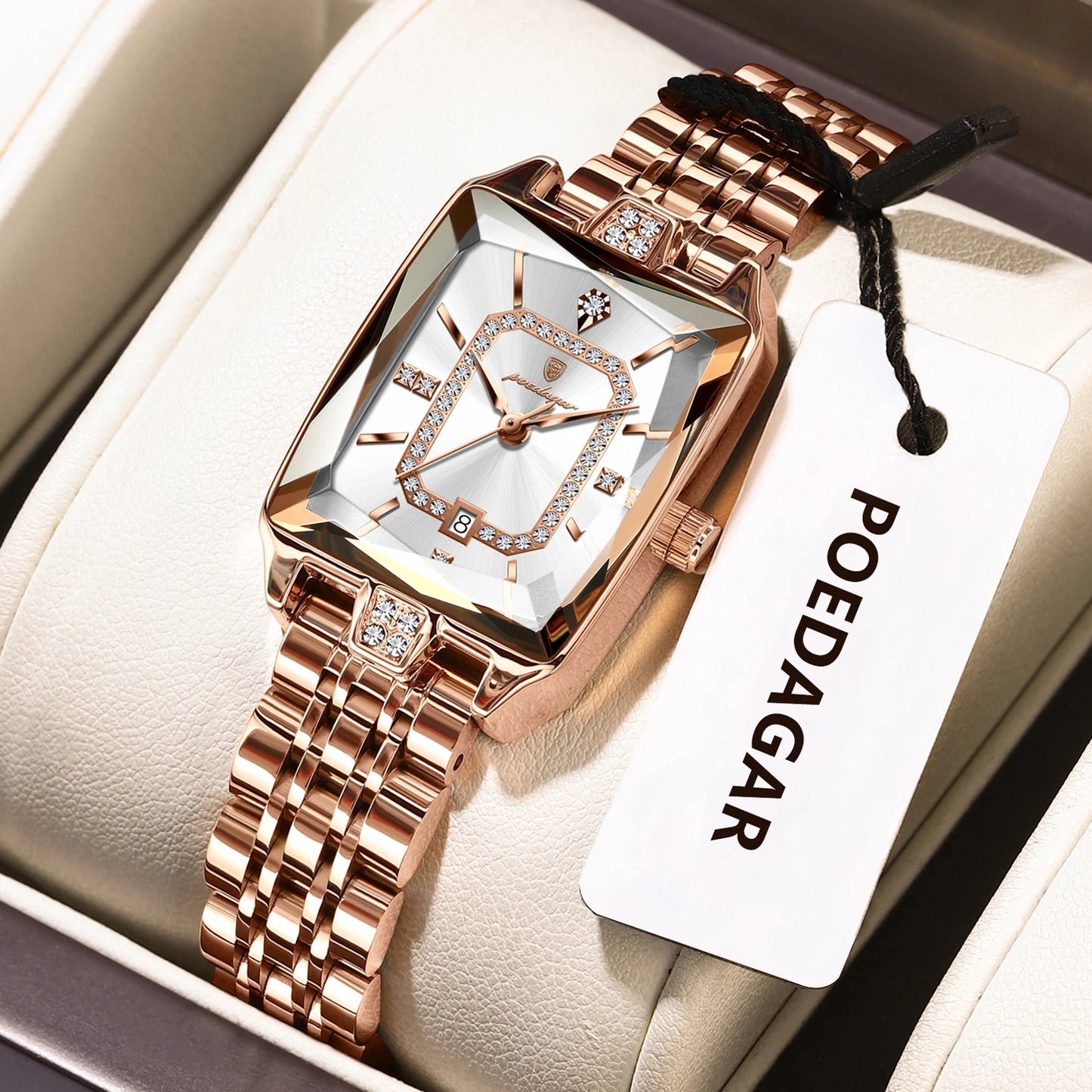 Luxury Woman Watch Waterproof Date High Quality Casual Ladies Wristwatch Stainless Steel Quartz Elegant Women'S Watches