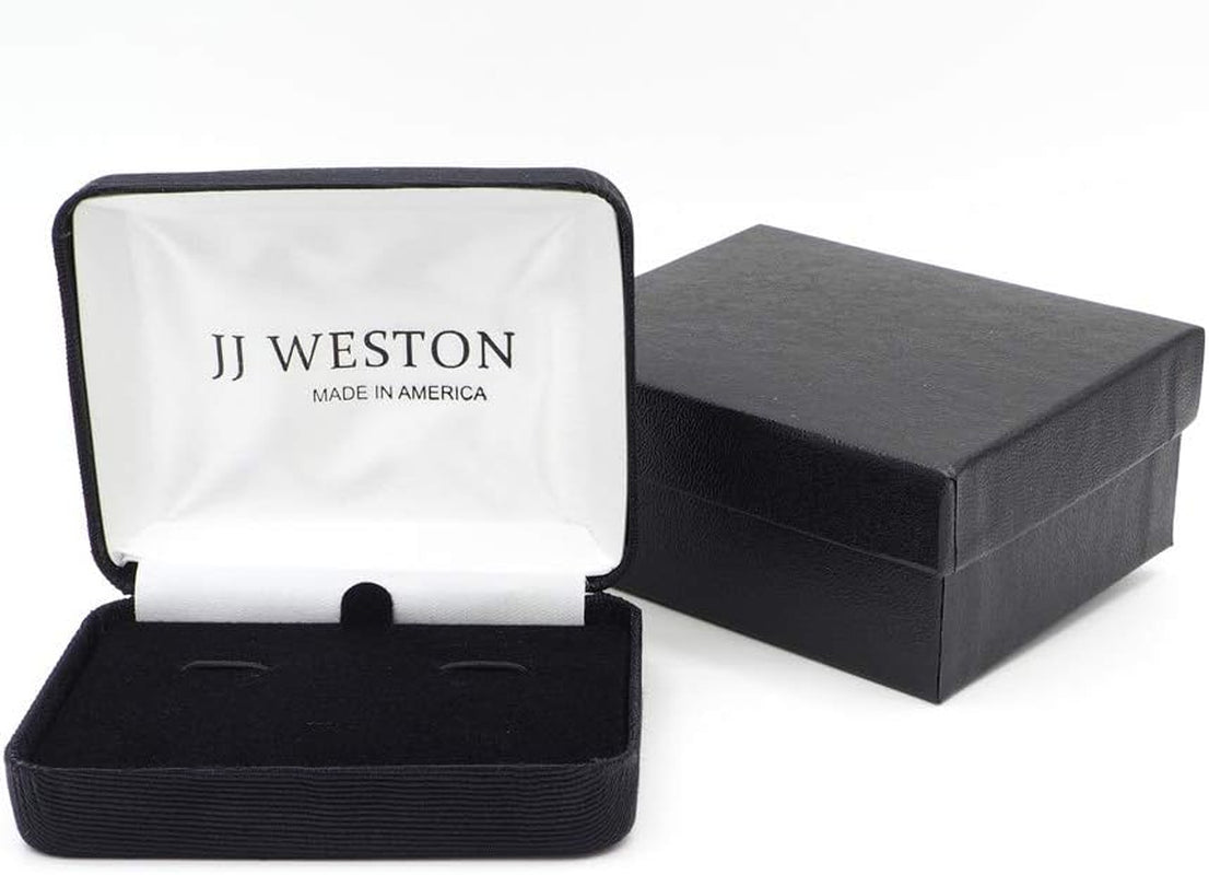 Cufflinks with Onyx Engraved with the Special Forces Green Beret Emblem. Made in the USA