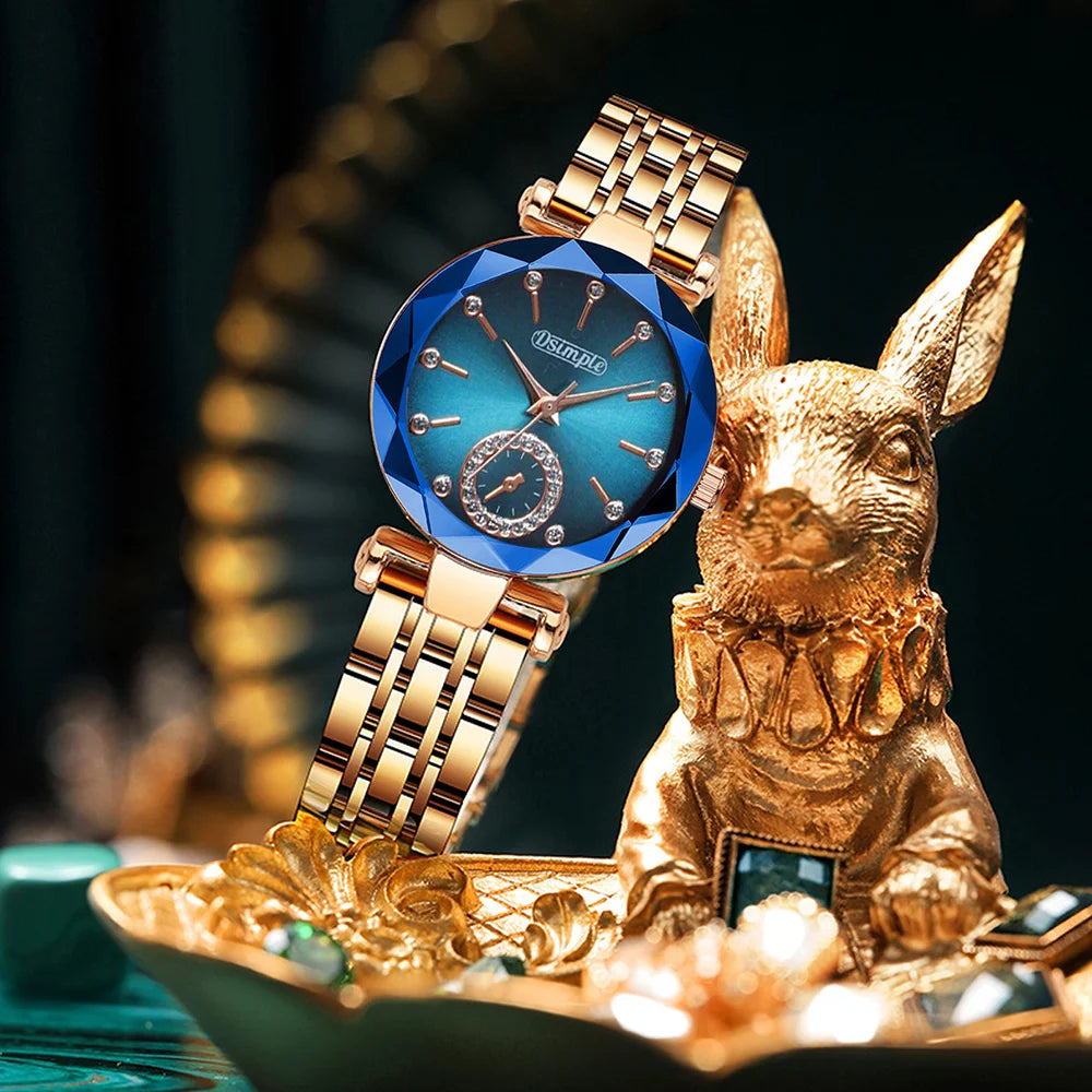2Pcs Luxury Elegant Women'S Watch Set, Quartz Movement Casual Watch |Party Dress Wristwatch | Gorgeous | Fashion Accessories