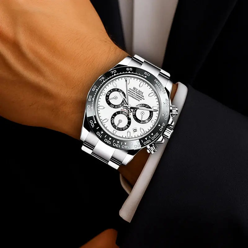 Men'S Luxury Oyster Quartz Watch