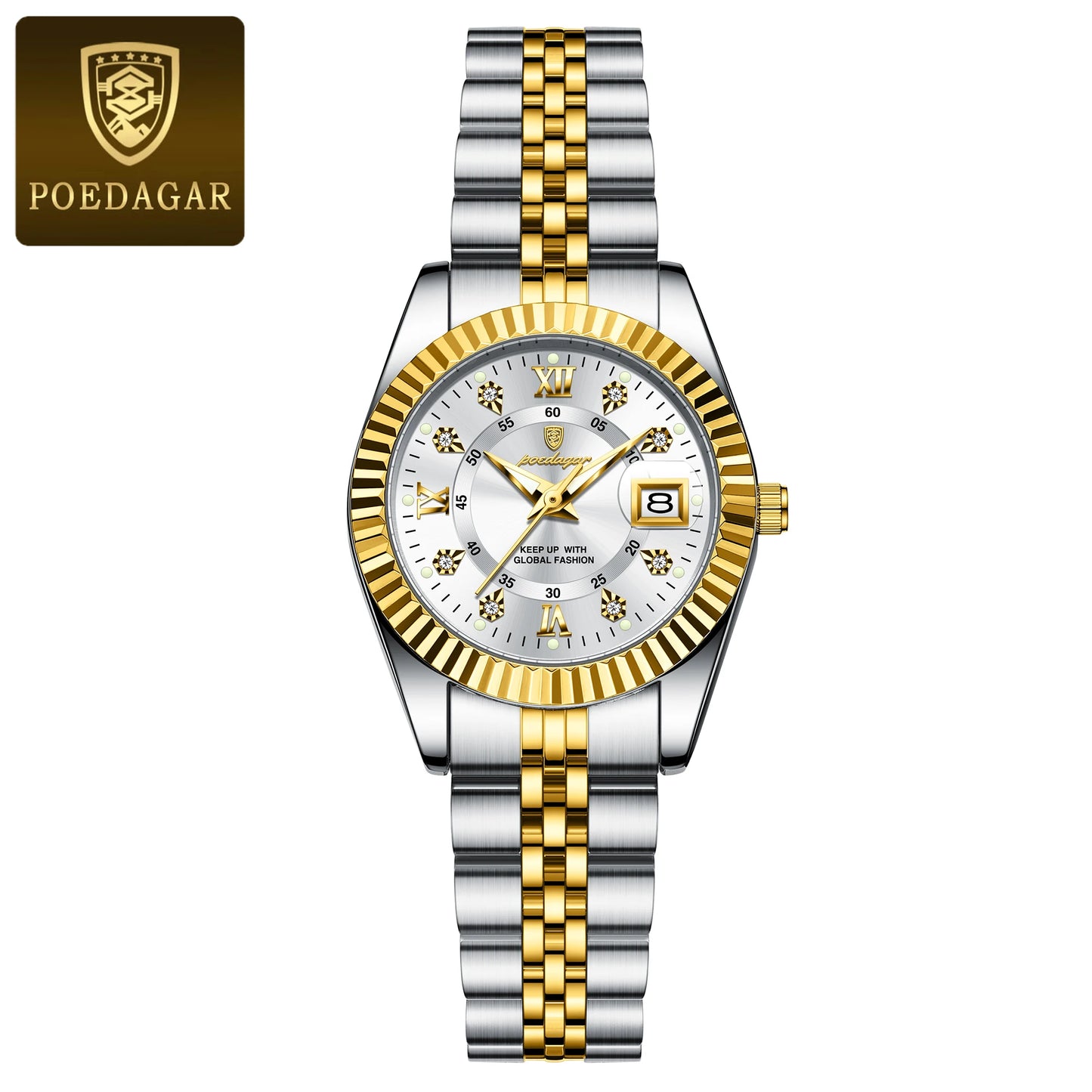 Top Luxury Watch for Women Waterproof Stainless Steel Luminous Date Ladies Watch Quartz Fashion Elegant Women'S Watches