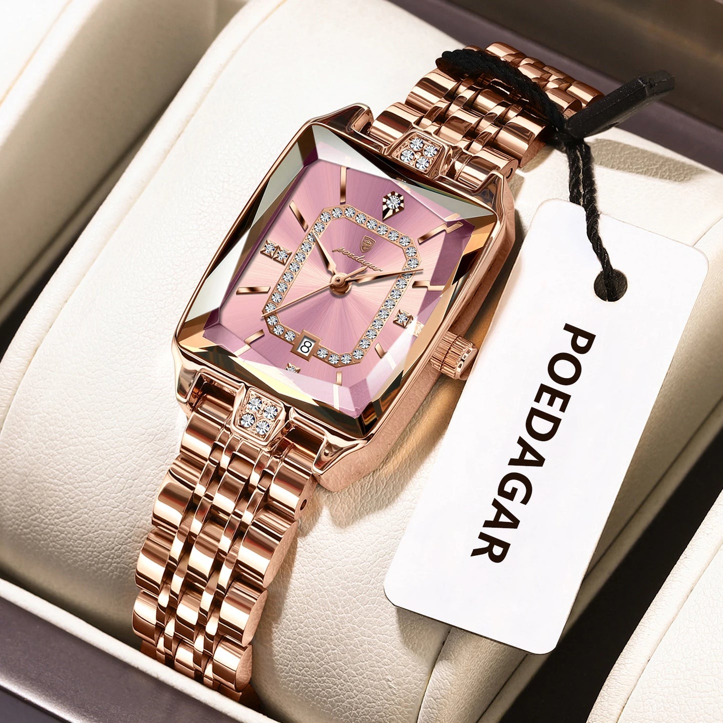 Luxury Woman Watch Waterproof Date High Quality Casual Ladies Wristwatch Stainless Steel Quartz Elegant Women'S Watches