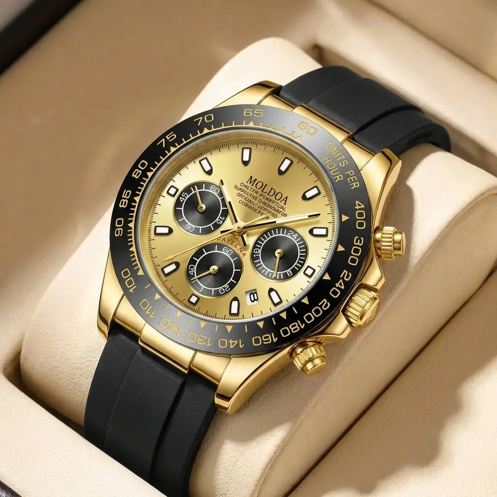 Men'S Luxury Oyster Quartz Watch