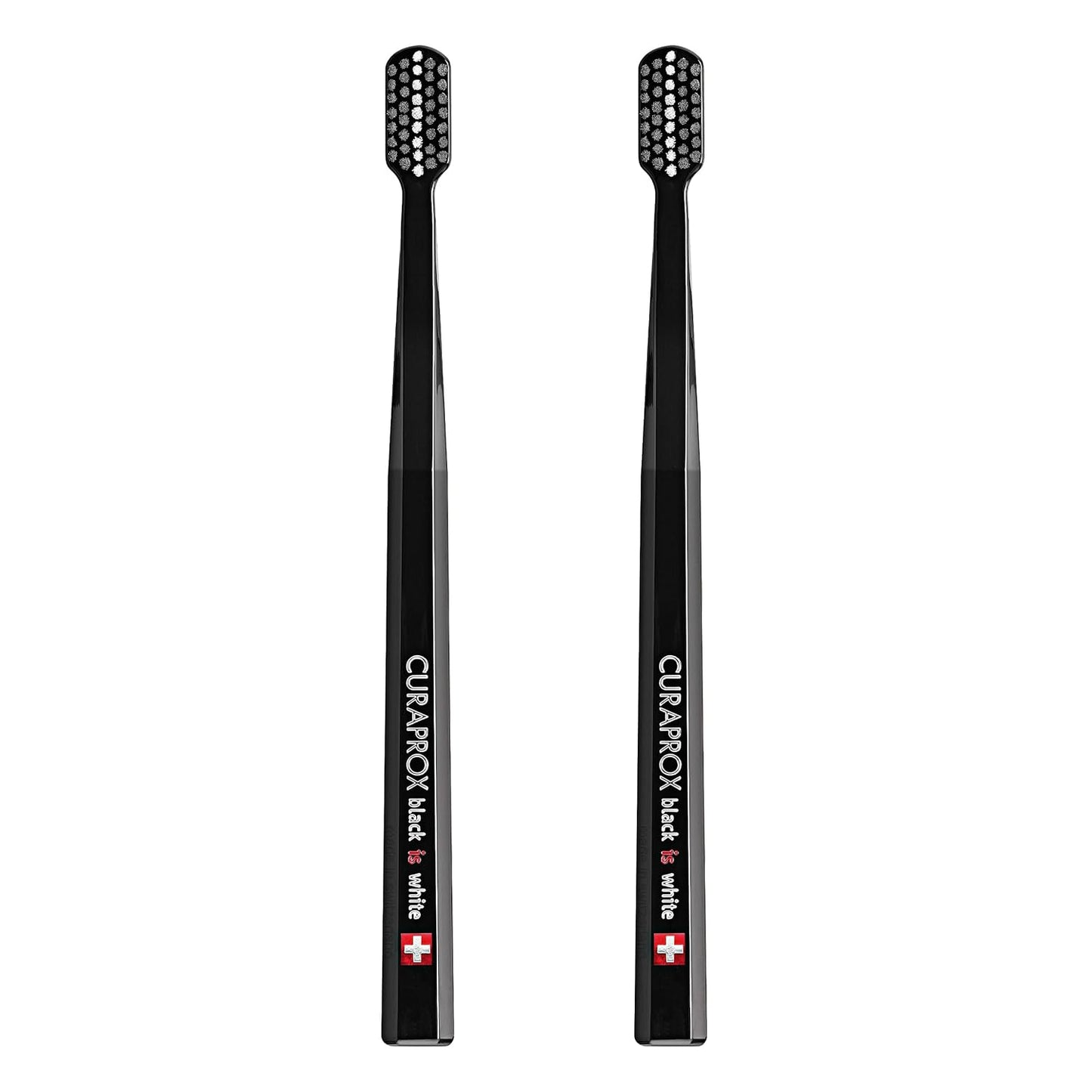 Toothbrush Duo, Black and Black, 2-Pack, Whitening-Friendly